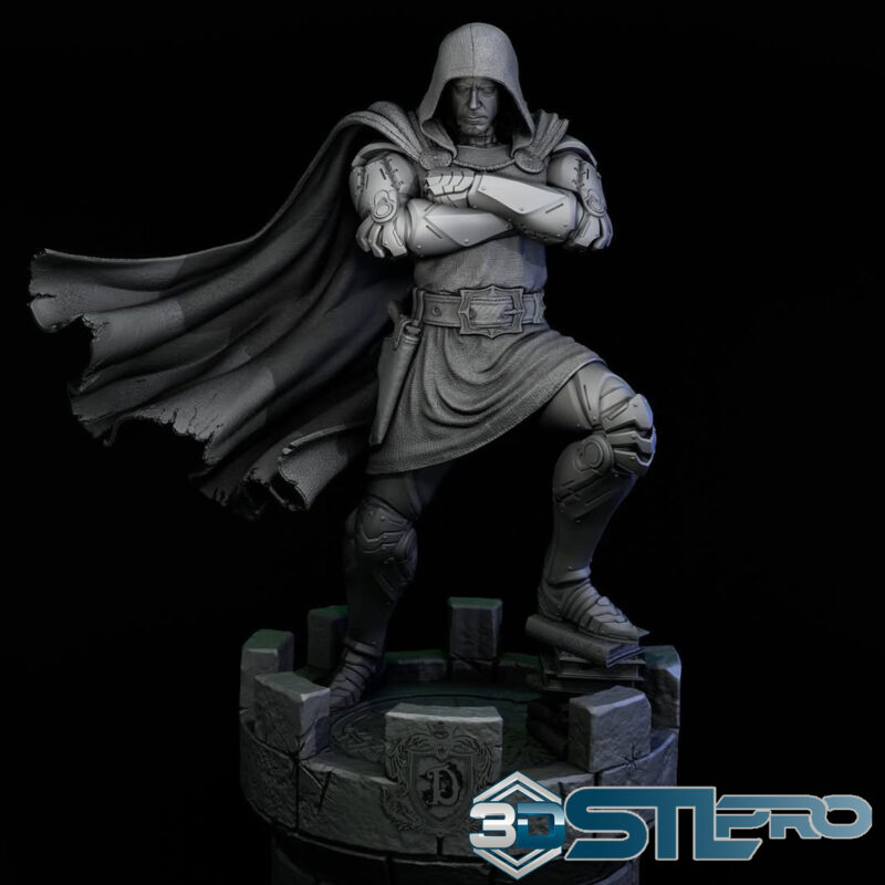 Doctor Doom STL File Marvel Villain 3D Print - Image 2