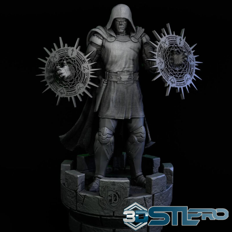 Doctor Doom STL File Marvel Villain 3D Print - Image 3