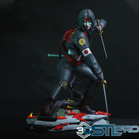 Yongblood Sculpture Katana DC Comics STL File Collectible Superhero