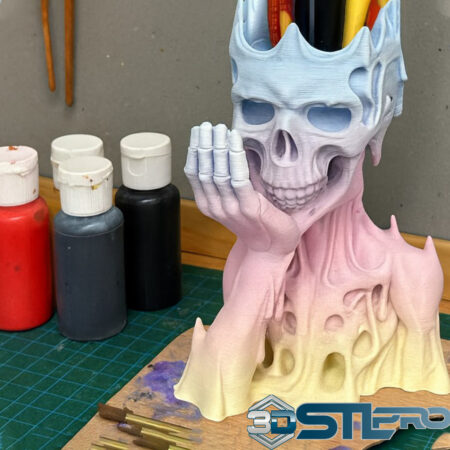 Vase Skull Femme Petit 0.2 STL File