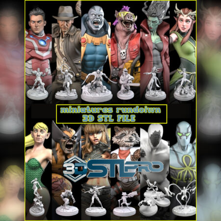 Minis Pack Miniatures STL