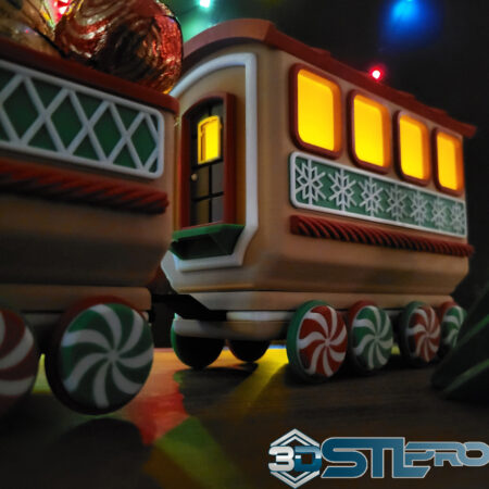 Christmas Gingerbread Train STL File