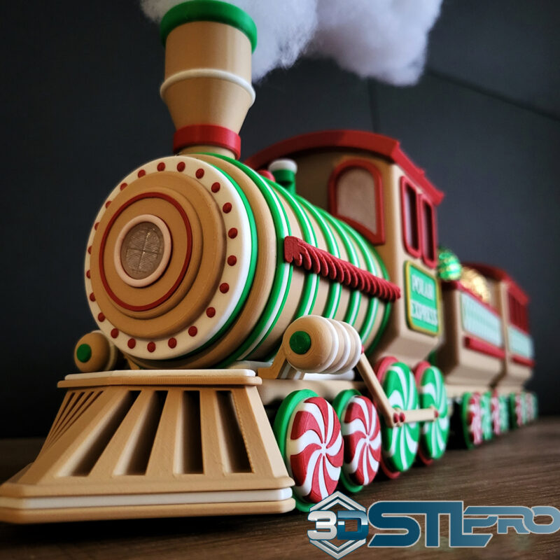 Christmas Gingerbread Train STL File
