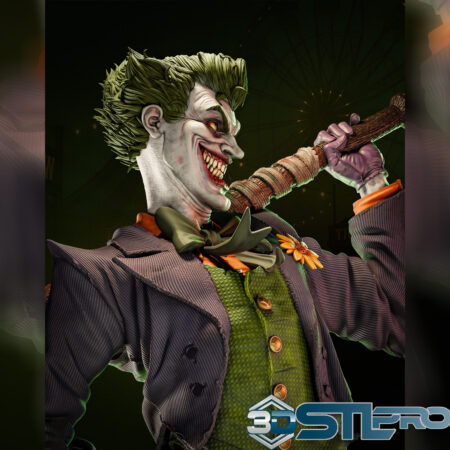 Joker STL File DC Comics Villain 3D Print Model for Collectors & Cosplayers