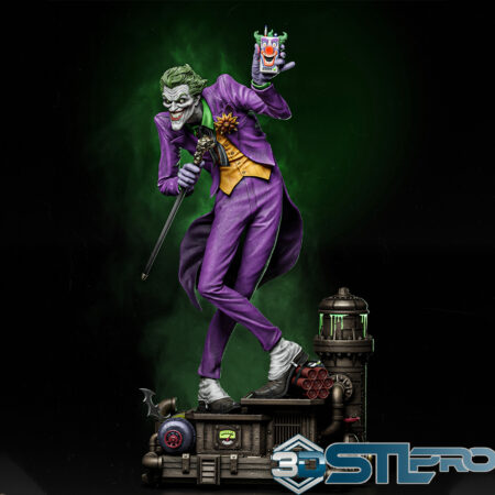 Joker Batman Fullsize STL File Cosplay Helmet And 3D Print Prop