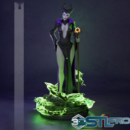 Maleficent STL File Dark Sorceress 3D Print Model for Fantasy Collectors & Cosplay Fans