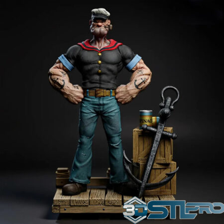 Popeye the Sailor STL File