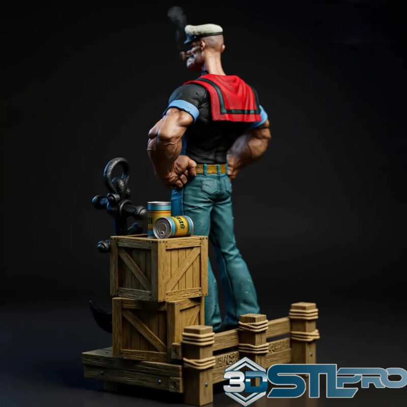 Popeye the Sailor STL File